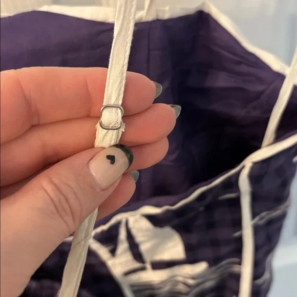 NWT Anthropologie Celadine Scallop Piped Mini Dress in Blue Motif, size XL - Picture 11 of 13